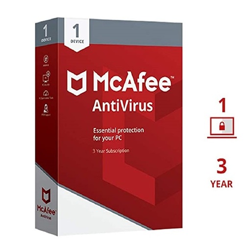 McAfee Antivirus 1 User 3 Year